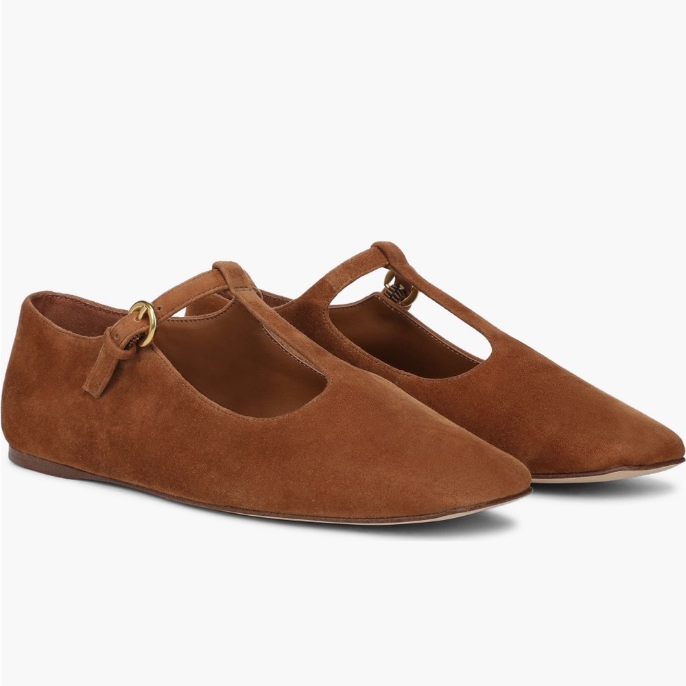 Franco Sarto Women's Brown Suede Flats